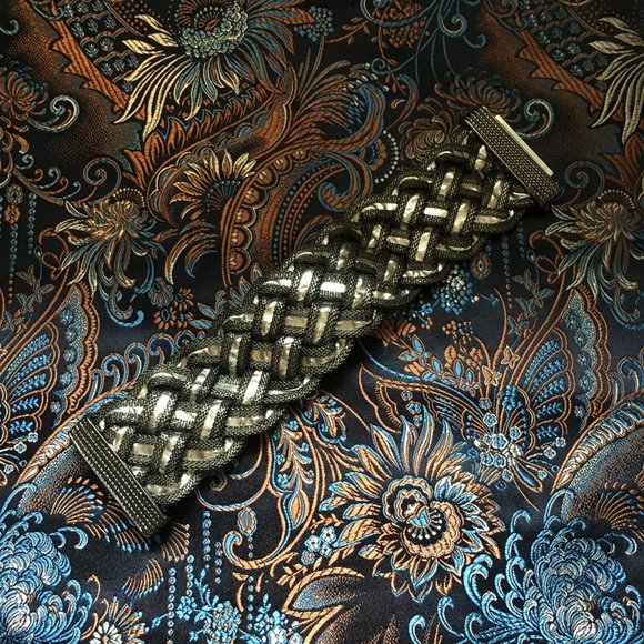 Magnetized Industrial Celtic Rave Braided Bracelet - Picture 8 of 13